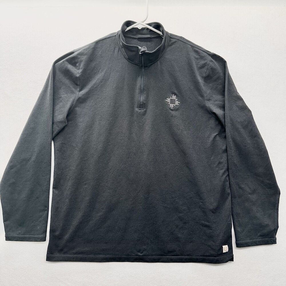 Marine Layer Quarter Zip Pullover Mens XL Gray Weekend Sport Performance Stretch